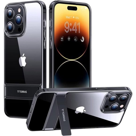 Built-in Kickstand Slim Phone Cases for iPhone 14 Pro Max MoonClimber